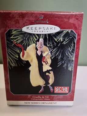 1998 Hallmark Keepsake Cruella de Vil Ornament #1 NIB